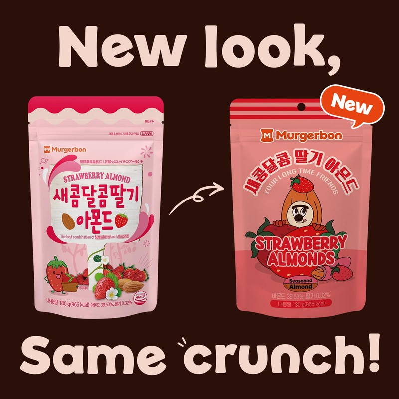 STRAWBERRY ALMONDS 180G X 3PACK