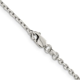IceCarats 925 Sterling Silver 2mm Oval Cable Chain Necklace 20 inch