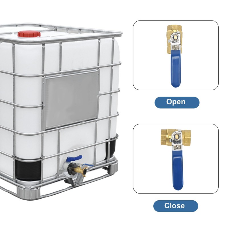 IBC Container Accessories, IBC Ball Valve with Quick Coupling, 1/2