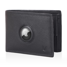 MAGATI IL Toro Classic Wallet with Coin Compartment, RFID Protection, Mini Wallet for Men & Women, Small, Card Holder, Shopping Trolley Chip Compartment, Wallet, black, XL coin compartment and airtag