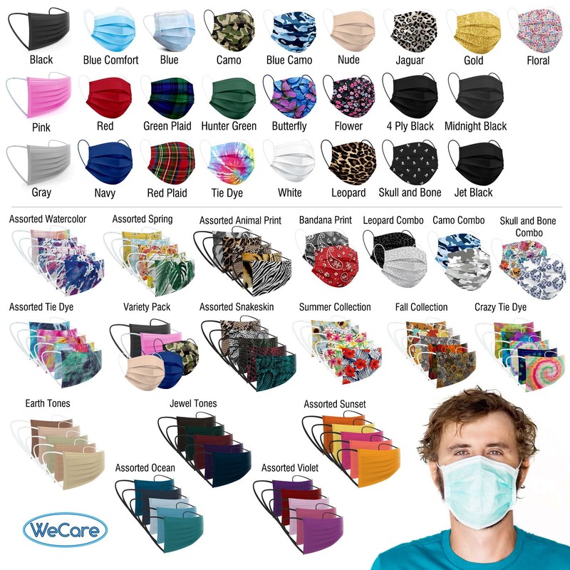 WeCare 50 Box, Individually-Wrapped - Leopard