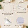 Uniqicon 25Pcs Clear Hexagon Acrylic Baubles For Crafting, Acrylic Blanks
