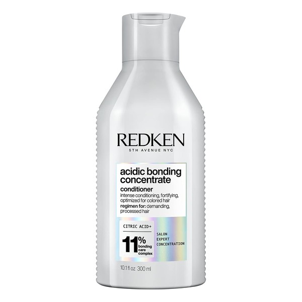 Redken Bonding Conditioner for Damaged Hair Repair | Acidic Bonding Concentrate | For All Hair Types | 10.1 Fl Ounce
