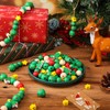 Landhoow 220 Pcs 0.6 Inch Christmas Wooden Beads for Christmas