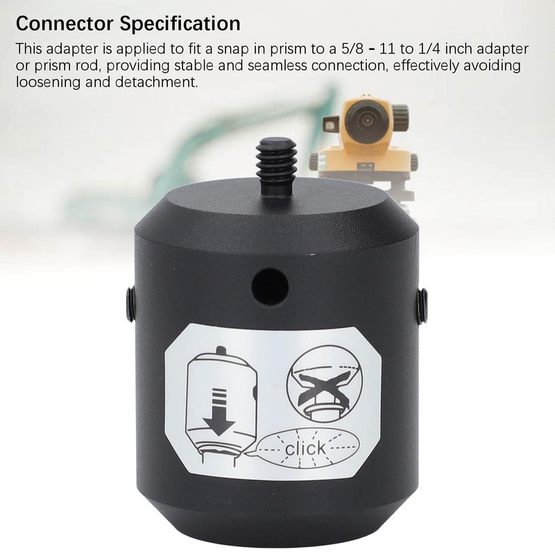 Aluminum Alloy Prism Adapter Mount Attachment 5/8‑11 to 1/4in Converter