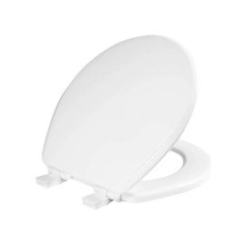 Church XM30TM Round Molded Wood Toilet Seat, 1/2" Size, White