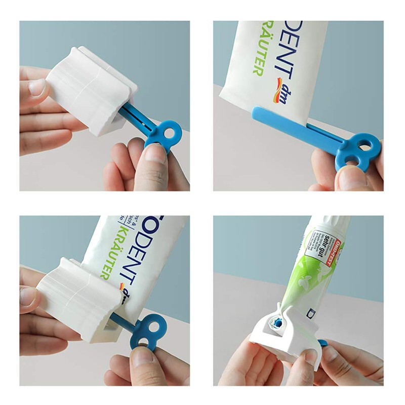 Toothpaste Squeezer,3 Pack Rolling Tube Toothpaste Dispenser Plastic Vertical Toothpaste