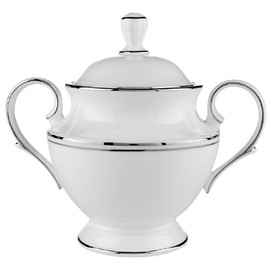 Lenox Federal Platinum Sugar Bowl, White