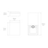 MONOLIX Slim Engagement Ring Box, Thin Unique Sliding Lid, Elegant