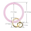 ETHOON Wristlet Keychain Circle Silicone Bangle Keyring Oversized Bracelet Key