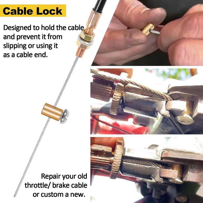 03336 Cable Stop Assortment, 24 Pack Universal fit Control Cables,