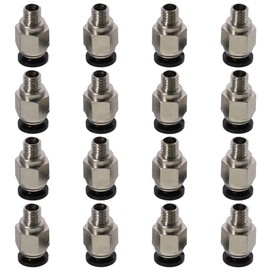 AllGIFT 16pcs Pneumatic Fittings PC4-M10+PC4-M6 Fittings Tube Coupler for CR Series Creality Printers 3D Printer Accessories
