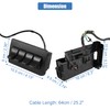 X AUTOHAUX 1 Set Auxiliary Dash Upfitter Switch Panel Kit