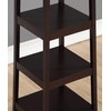 Roundhill Furniture Vassen Coat Rack with 3-Tier Storage Shelves, Espresso