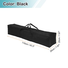 HARFINGTON Camping Chair Replacement Bag 43.3" x 7.9" Folding Chair Carry Bag Oxford Cloth Storage Tent Bag with Handle Strap for Travel Outdoor Camping Sports, Black