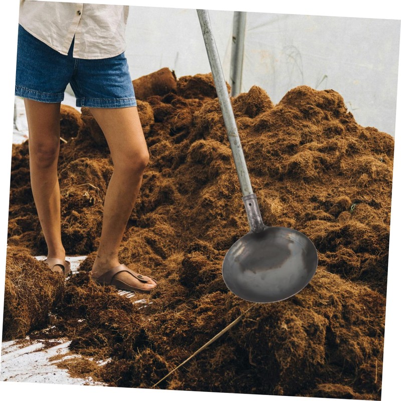 Mipcase Metal Dung Cleaning Shovel Heavy Duty Metal Ladle for