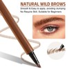 Boobeen Liquid Microblading Eyebrow Pencils, Waterproof Eyebrow Pen for Natural