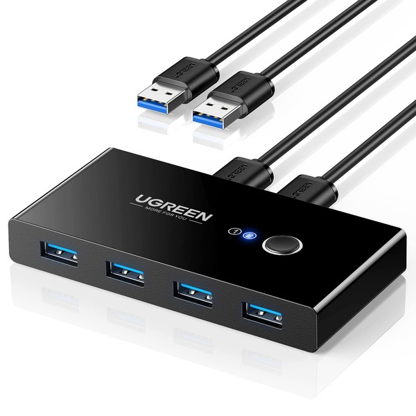 UGREEN USB 3.0 Sharing Switch Box, High Speed Transmission, Switch