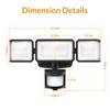 LEPOWER Battery Powered LED Flood Light Outdoor,1500LM Motion Sensor Security