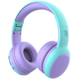 gorsun gorsun Kids Bluetooth Headphones, Portable Kids Wireless Headphones for Kids, Bluetooth 5.3, Over-Ear Toddler Headphones with Microphone, 85dB Volume Limited, 40 Hours Playtime (Purple)