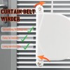 badaren Roller Shutter Belt Winder, Screw-On Winder -180° Rotation -