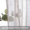 MIULEE Half Window Linen Sheer Curtain Valance Elegant Short Semitransparent