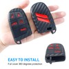 REMOCH Key Fob Cover for Dodge Accessories 5 Button Key