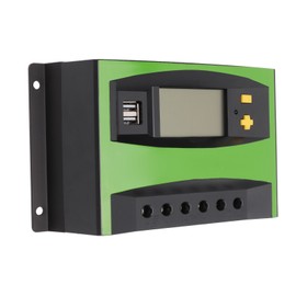 Solar Charge Controller LCD Display Timing Intelligent Automatic Solar Panel Regulator with Dual USB Port 40A 12V 24V