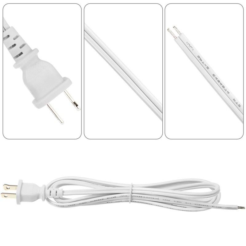 Fiada 3 Pack Lamp Cord with Molded Plug, Lamp Cord