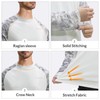 LOOGU Men's UPF 50+ UV Sun Protection SPF Rash Guard
