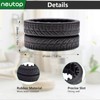Neutop Replacement Rubber Wheel Tires Compatible with iRobot Braava Jet