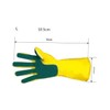 CIYODO 1 Pair Latex Dishwashing Gloves with Scouring Pad Reusable