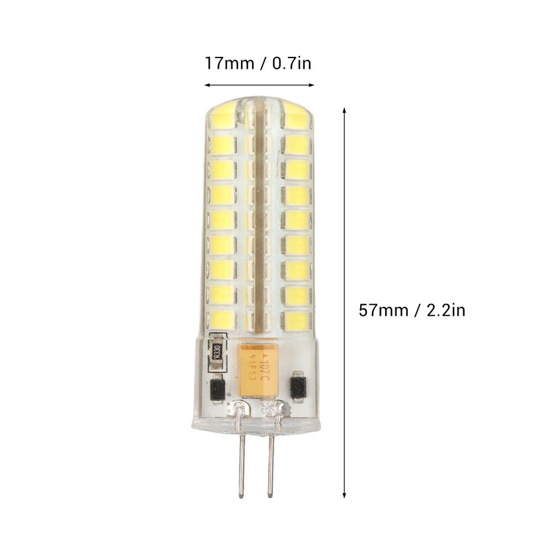 6pcs G4 LED Bulb 700LM 7W 72LED 360 Degree Lighting