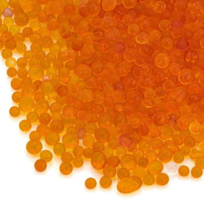 ISOLATECH Silica Gel regenerierbar Trockenmittel orange 900g Beutel Silicagel Kugeln