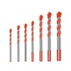 7Pcs Multifunctional Drill Bits Set, Masonry bit bit with Tungsten