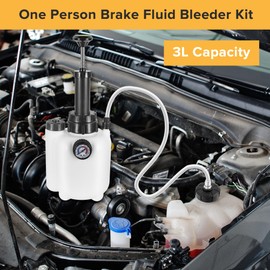 NNET 3L Manual Brake Fluid Bleeder Pump, Suitable for Most Automotive Master Cylinder Bleeders, One Man Professional Brake Bleeder Kit Make Oil Change Process Fast, Simple, Clean