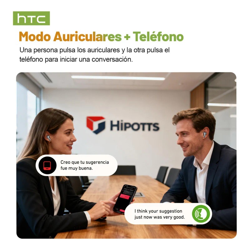 Audfonos Htc Ne48 Ai Auriculares Inalambricos Traductores Traduccin De Vdeo
