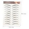 Minkissy Makeup Stickers 12pcs Eyebrow Stickers Eyebrows Eyebrow Grooming Imitation