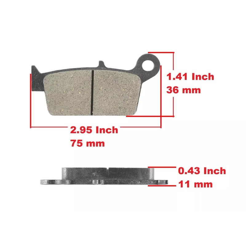 H&H bros Front and Rear Brake Pads for Honda CR85R