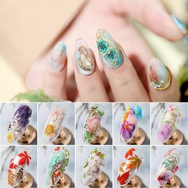 10 Stickers 50cm Bird Autumn Maple Leaf Colorful Nail Foil Transparent Nail Decor Sticker Nail Art Foil