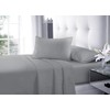Goldstar Grey Super King Flat Sheet Soft Microfibre Easy Care