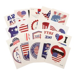 TOVINANNA 20sheets Decorative Temporary Stickers for Women Unique Arm Decals for Independence Day Body Art Water Transfer Stickers Easy Application Removal for Festivals