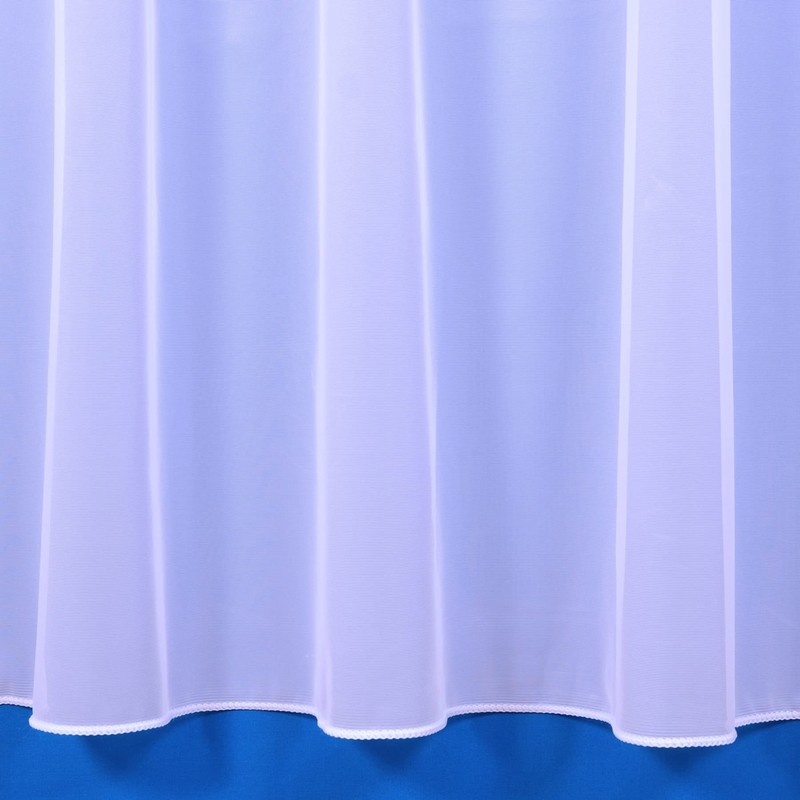 The Textile House Sue White Plain Lead Weighted Voile Net