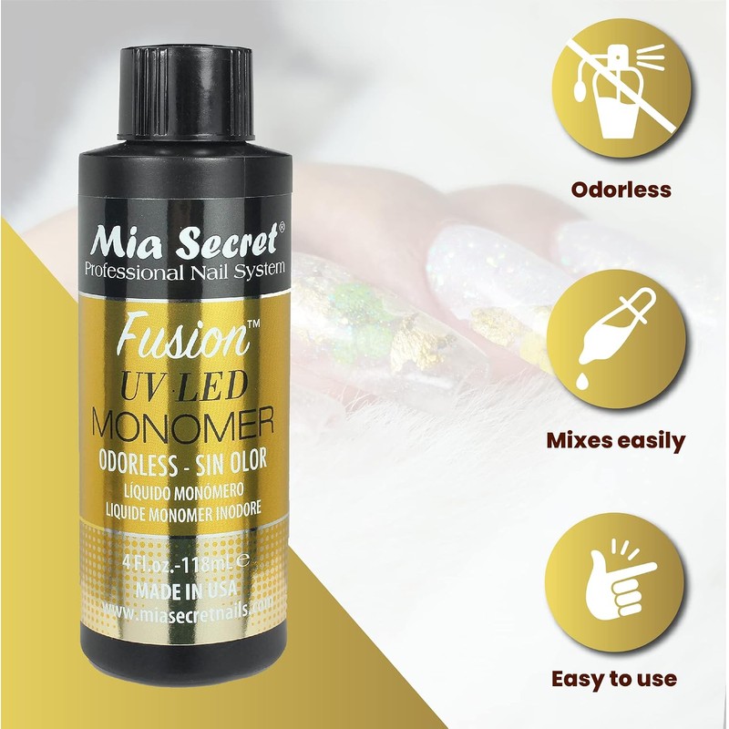 Mia Secret FUSION UV LED MONOMER 2oz/4oz/32oz Pick Yours YOURSTORE4LESS,