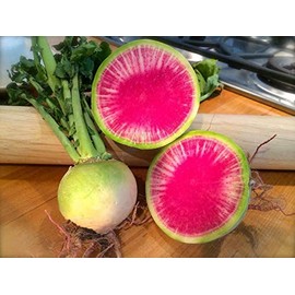 NIKA SEEDS - Vegetable Daikon Red Heart Radish Heirloom - 300 Seeds