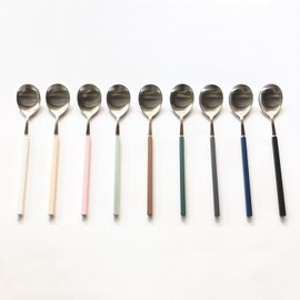 Bogen Pinot Silver Spoon 9 Colors (Choose 1), Vacuum ChopsticksVacuum Chopsticks_Brown Brown / 보겐 피노 실버 수저 9컬러(택1), 진공 젓가락진공 젓가락_브라운브라운