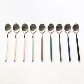 Bogen Pinot Silver Spoon 9 Colors (Choose 1), Vacuum ChopsticksVacuum Chopsticks_Brown Brown / 보겐 피노 실버 수저 9컬러(택1), 진공 젓가락진공 젓가락_브라운브라운