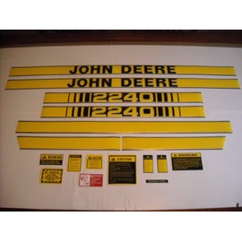 Decal Set with Caution Kit for John Deere 2240 Tractor