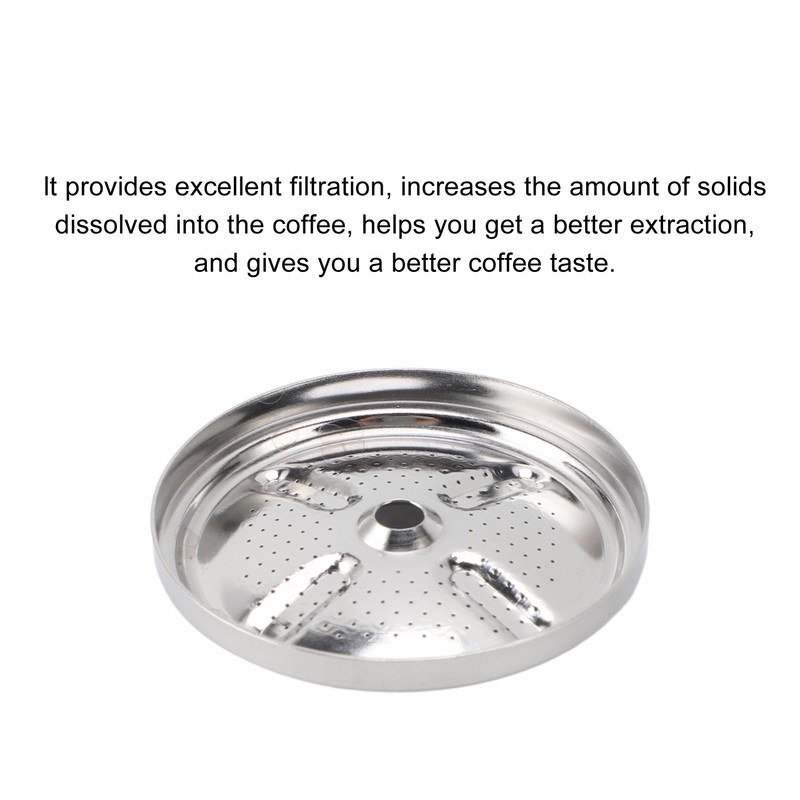 4pcs Coffee Filter Stainless Steel Reusable Filter Rust Resistant Effective