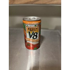 Mountain Dew RARE VINTAGE 2006 V8 Spicy Hot Vegetable Juice Soda Can 5.5 OZ Y2K Tomato VTG